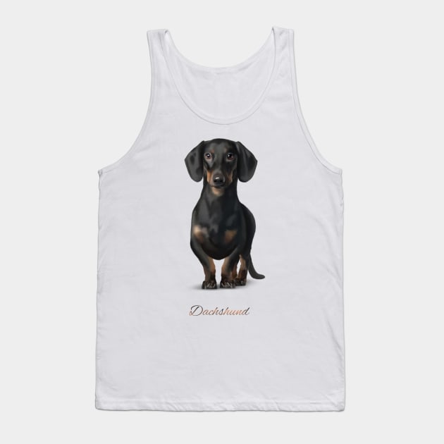 Dachshund Tank Top by GosiaOwczarz